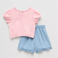 Btween Baby Girls 2-pc. Short Set