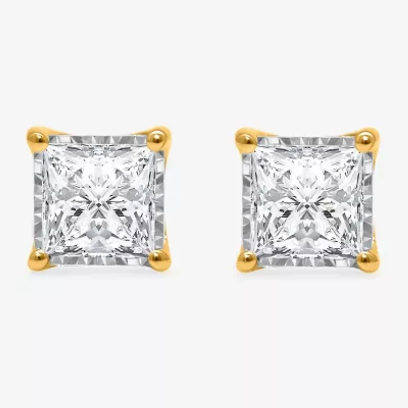 (I/Si2) 1 1/2 CT. T.W. Lab Grown White Diamond Sterling Silver 5mm Stud Earrings