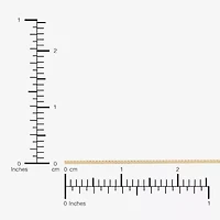 Womens 10K Gold Inch Box Chain Necklace