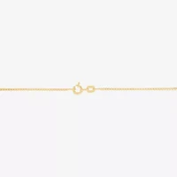 Made in Italy Womens 14K Gold 20 Inch Box Chain Necklace