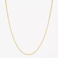 Made in Italy Womens 14K Gold 20 Inch Box Chain Necklace