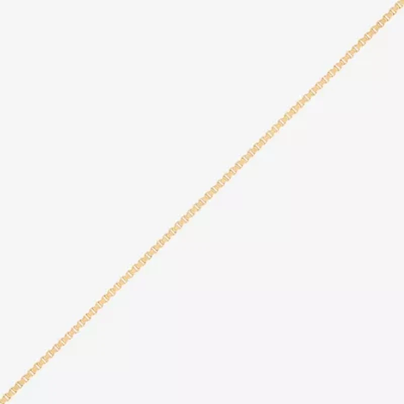 Made in Italy Womens 14K Gold 20 Inch Box Chain Necklace