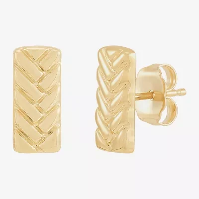 Gold Addiction 10K Gold 6mm Stud Earrings