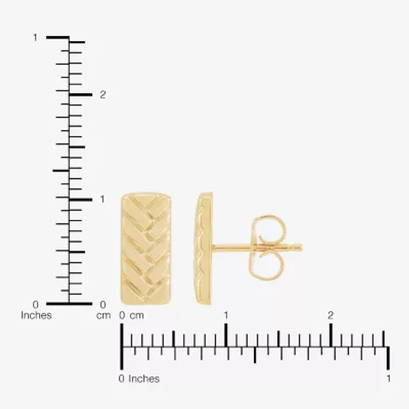 Gold Addiction 10K Gold 6mm Stud Earrings