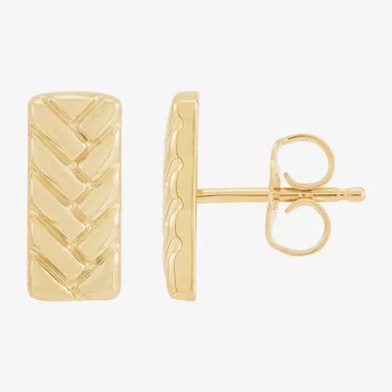 Gold Addiction 10K Gold 6mm Stud Earrings