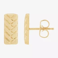 Gold Addiction 10K Gold 6mm Stud Earrings