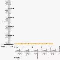 Womens 10K Gold 7.5 Inch Hollow Link Chain Bracelet