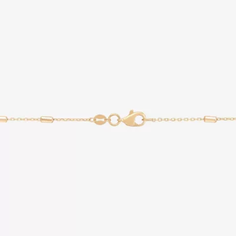 Gold Addiction Womens 10K Gold Inch Chain Necklace