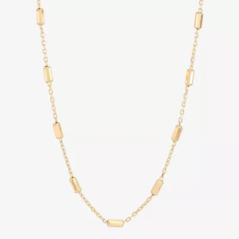 Gold Addiction Womens 10K Gold Inch Chain Necklace