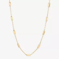 Gold Addiction Womens 10K Gold Inch Chain Necklace