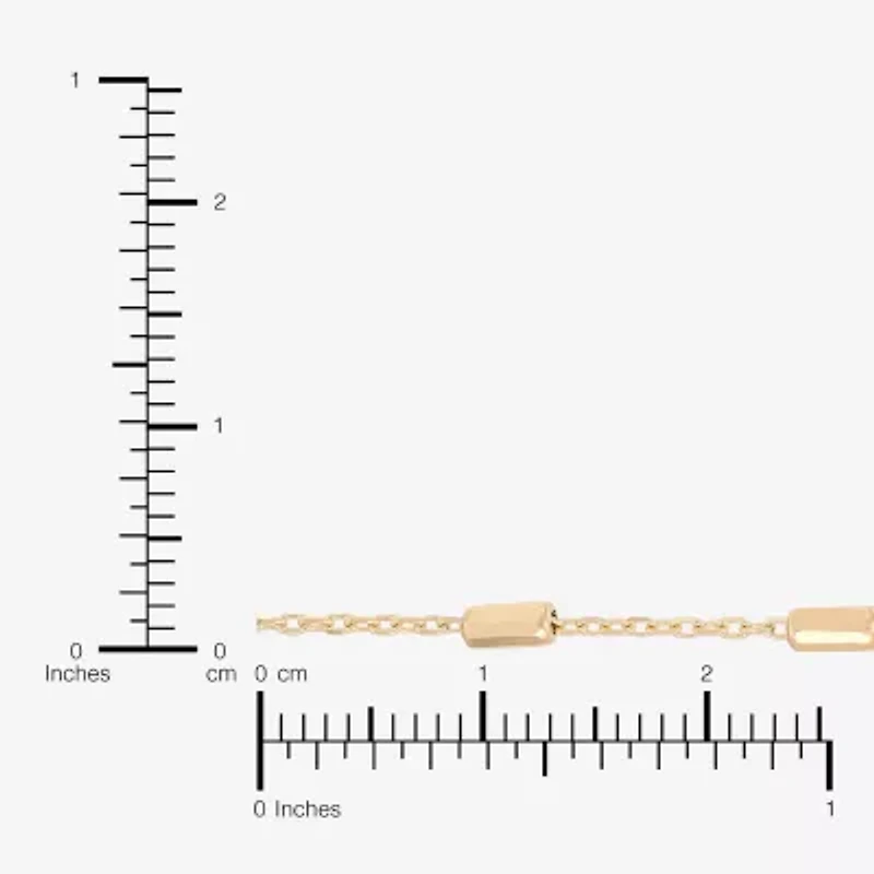 Gold Addiction Womens 10K Gold Inch Chain Necklace