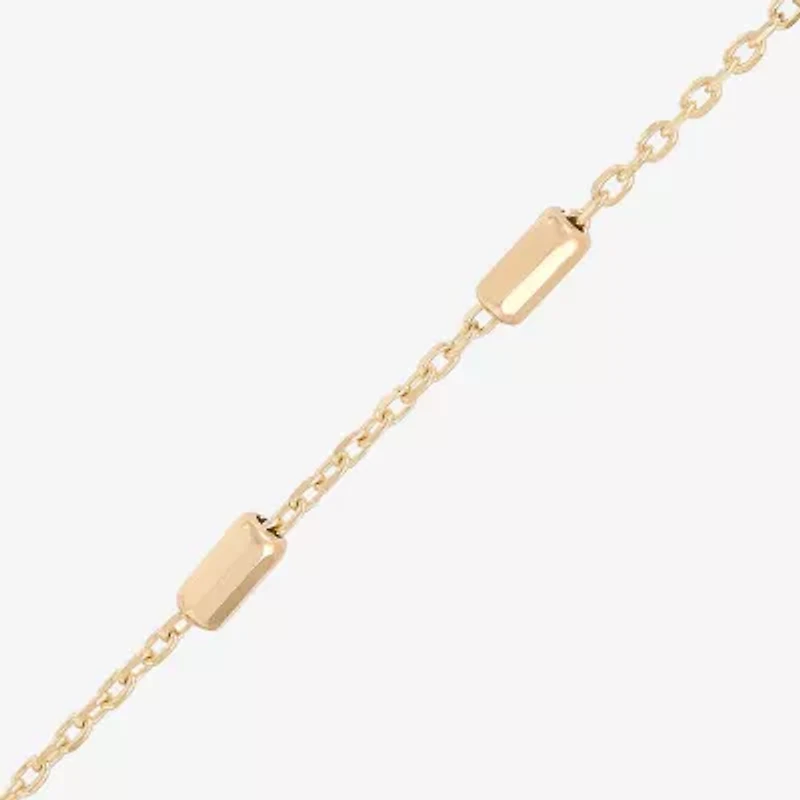 Gold Addiction Womens 10K Gold Inch Chain Necklace