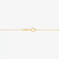 Gold Addiction Womens 10K Gold Hamsa 18 Inch Pendant Necklace