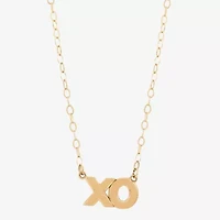 Gold Addiction Womens 10K Gold 18 Inch Pendant Necklace