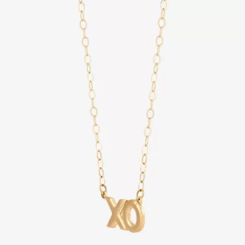 Gold Addiction Womens 10K Gold 18 Inch Pendant Necklace