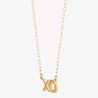 Gold Addiction Womens 10K Gold 18 Inch Pendant Necklace