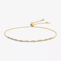 Made in Italy Womens 14K Gold Bolo Bracelet
