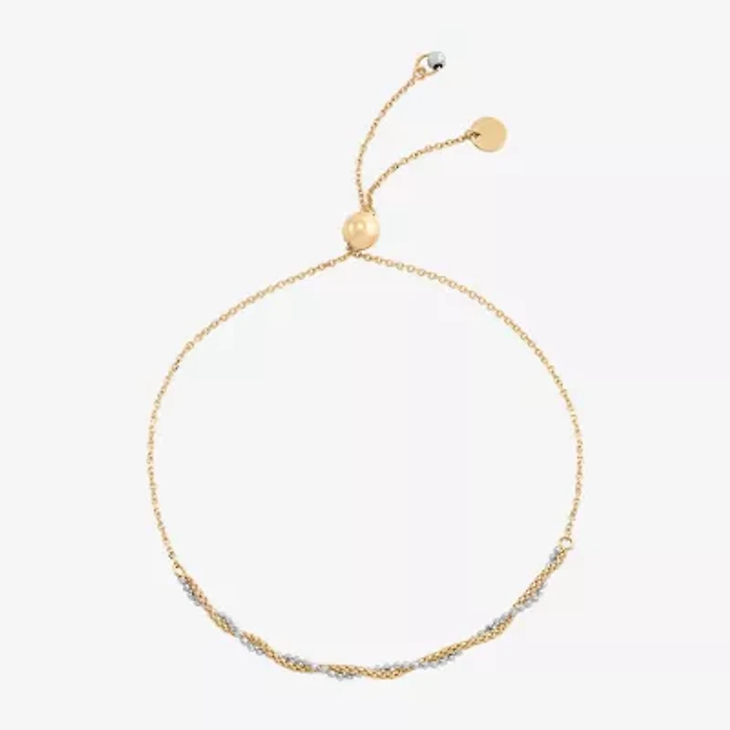 Made in Italy Womens 14K Gold Bolo Bracelet