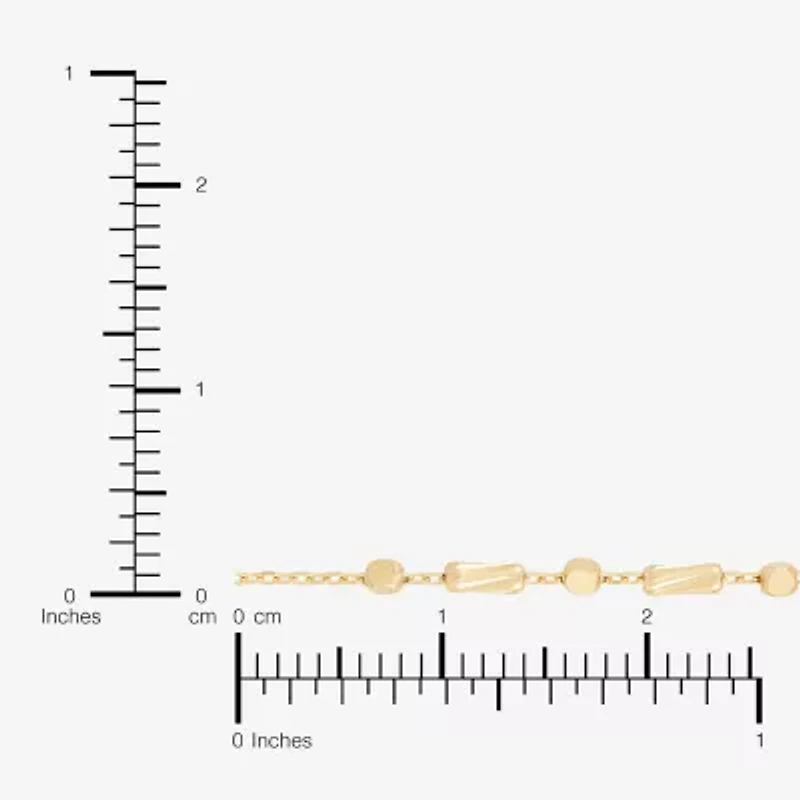 Gold Addiction Womens 10K Gold 17 Inch Chain Necklace