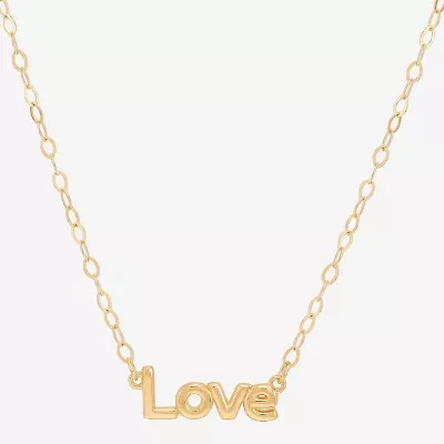 Gold Addiction Womens 10K Gold 18 Inch Pendant Necklace