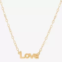 Gold Addiction Womens 10K Gold 18 Inch Pendant Necklace