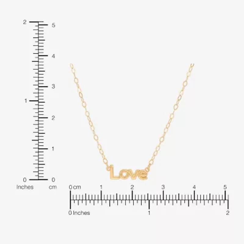 Gold Addiction Womens 10K Gold 18 Inch Pendant Necklace