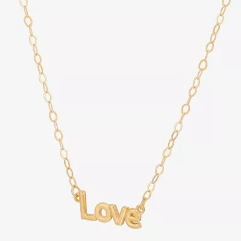 Gold Addiction Womens 10K Gold 18 Inch Pendant Necklace