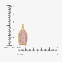 Virgin Mary Womens 10K Two Tone Gold Pendant