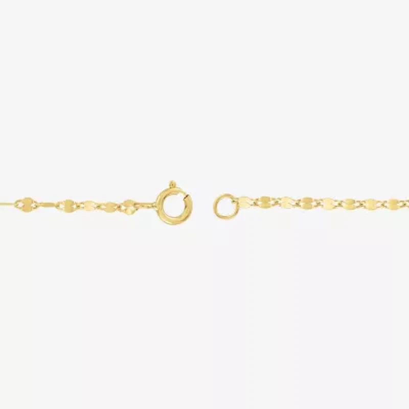 Yes, Please! Womens Pure Silver Over Brass 16 Inch Chain Necklace