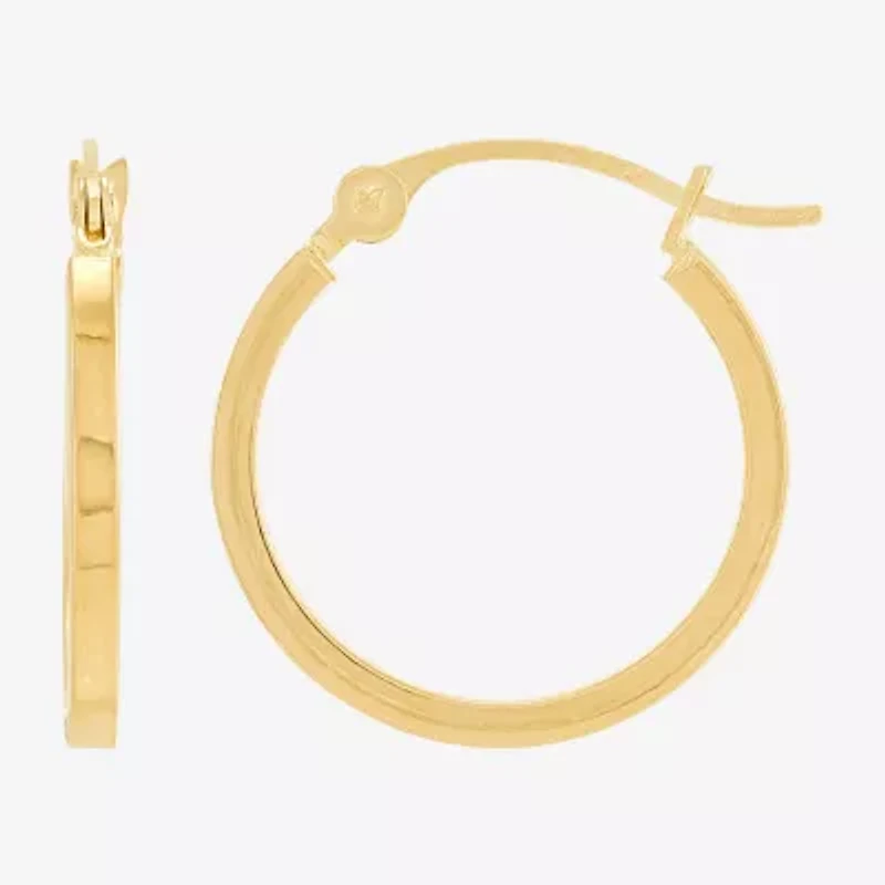 Womens 10K Gold 2 Pair Earring Set