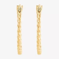 Womens 10K Gold 2 Pair Earring Set