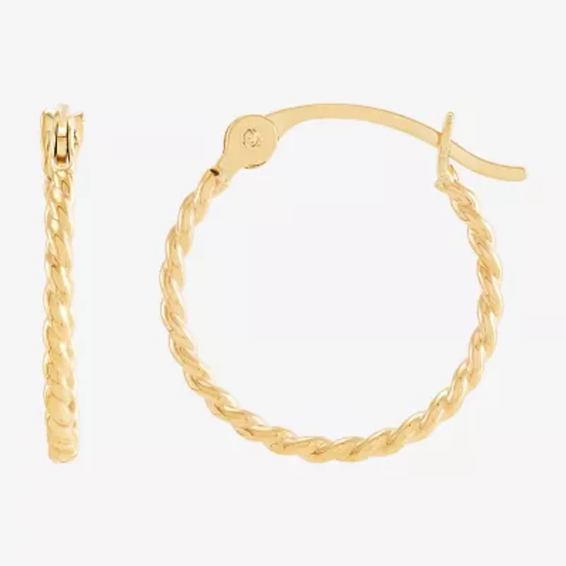 Womens 10K Gold 2 Pair Earring Set