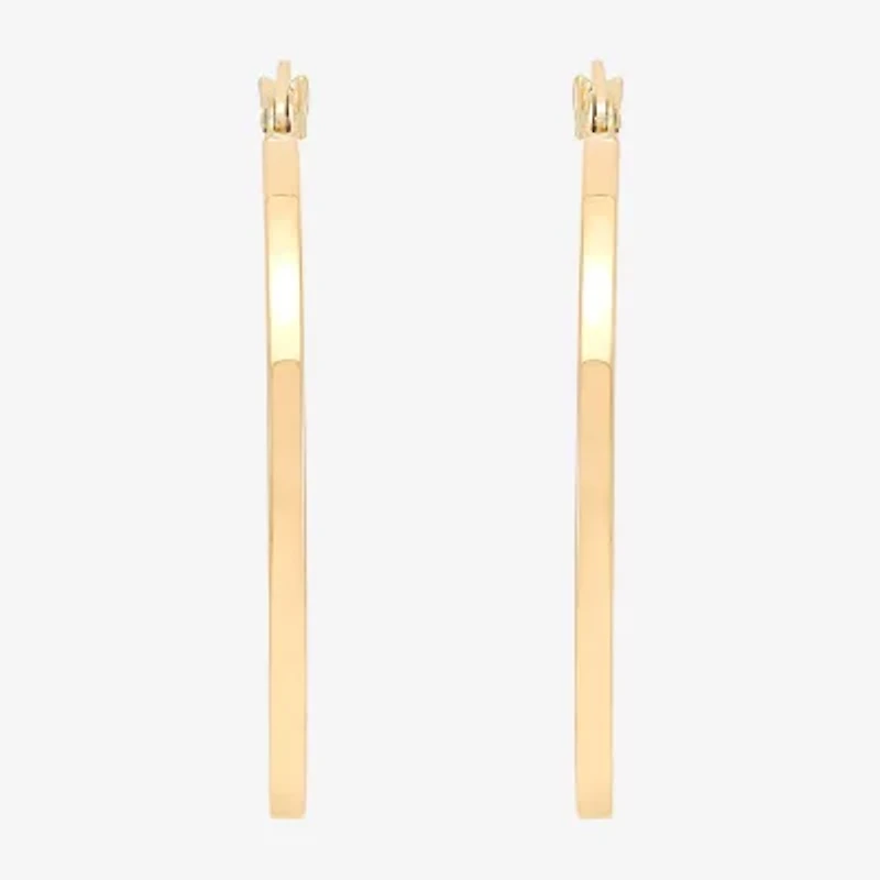 Womens 10K Gold 2 Pair Earring Set