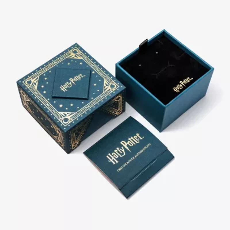 Harry Potter (F / Si2) Mens 1/10 CT. T.W. Lab Grown White Diamond 14K Gold Over Silver Signet Ring