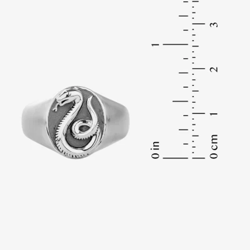 Harry Potter Mens Sterling Silver Signet Ring