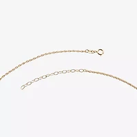 Harry Potter (F / Si2) Womens 1/10 CT. T.W. Lab Grown Diamond Genuine Yellow Citrine 14K Gold Over Silver 18 Inch Pendant Necklace