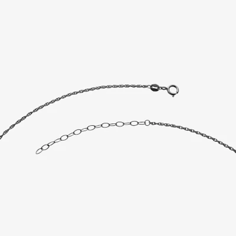 Harry Potter Womens Diamond Accent Lab Grown Black Diamond Sterling Silver 18 Inch Pendant Necklace