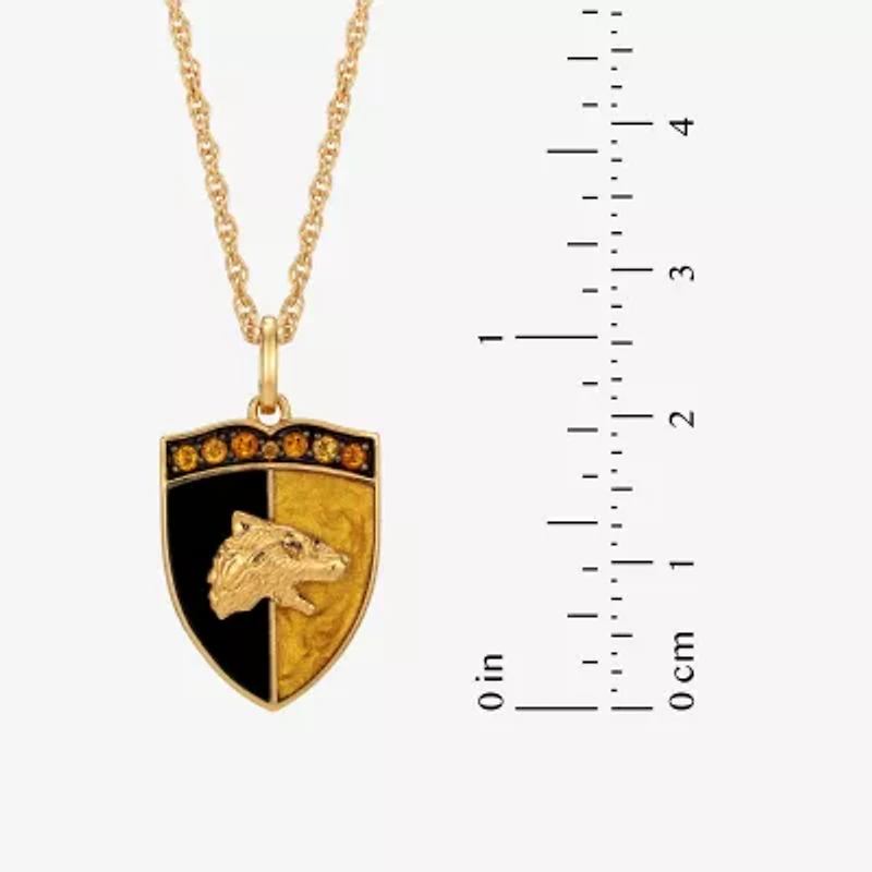 Harry Potter Womens Genuine Red Garnet 14K Gold Over Silver Pendant