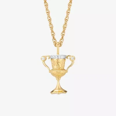 Harry Potter (F / Si2) Womens Diamond Accent Lab Grown White Diamond 14K Gold Over Silver 18 Inch Pendant Necklace