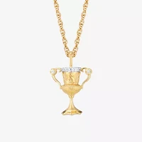 Harry Potter (F / Si2) Womens Diamond Accent Lab Grown White Diamond 14K Gold Over Silver 18 Inch Pendant Necklace