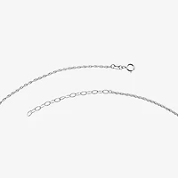 Harry Potter (F / Si2) Womens Lab Grown Diamond Accent Genuine Red Garnet 14K Gold Over Silver 18 Inch Pendant Necklace