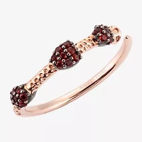 Harry Potter Womens Genuine Red Garnet 14K Rose Gold Over Silver Cocktail Ring