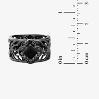 Harry Potter Womens Genuine Black Onyx Spinel Sterling Silver Cocktail Ring