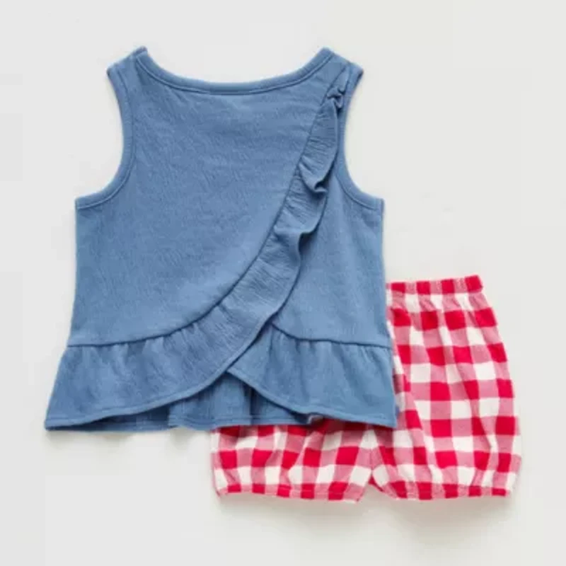 Okie Dokie Baby Girls 2-pc. Short Set