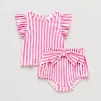 Okie Dokie Baby Girls 2-pc. Short Set