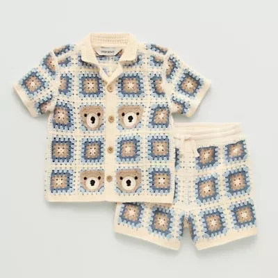 Little Stitch Toddler Boys 2-pc. Short Set