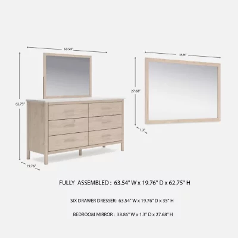 Signature Design by Ashley Canon Dresser and Mirror