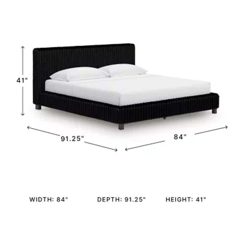Signature Design by Ashley® Birch Upholstered Rectangular Bed