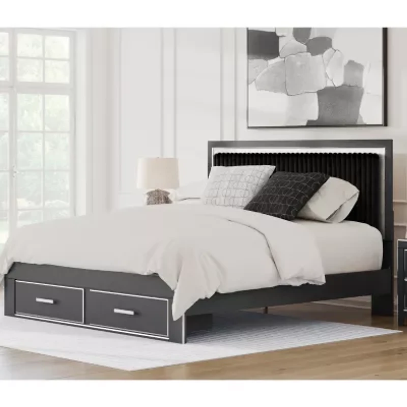 Signature Design by Ashley® Birch Upholstered Platform Bed
