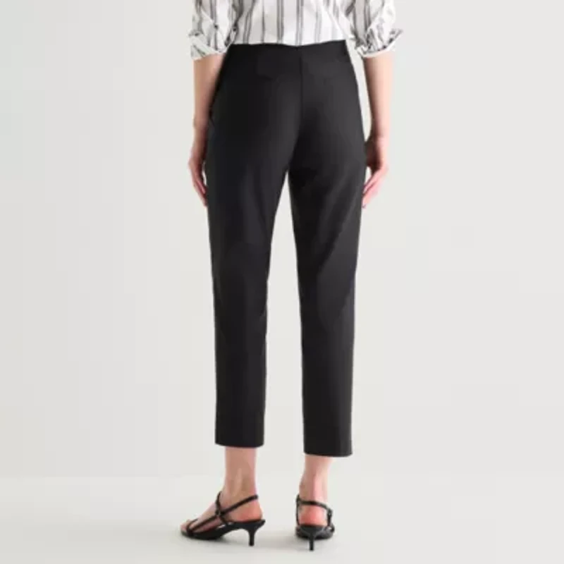 Worthington Womens Slim High Rise Pant